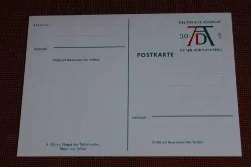 Dürer Sonderpostkarte 1971; PSo3/03;  Flügel