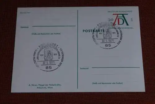 Dürer Sonderpostkarte 1971; PSo3/03;  Flügel; SST Nürnberg