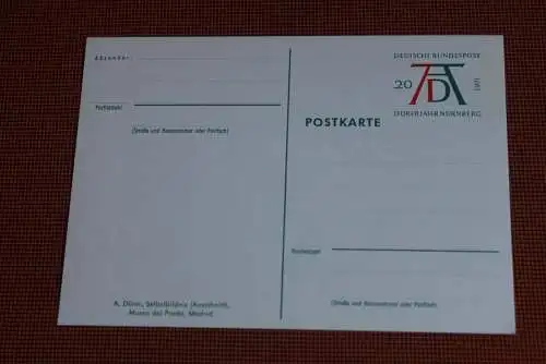 Dürer Sonderpostkarte 1971; PSo3/01; Selbstbildnis