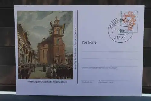 Tag der Briefmarke, Frankfurt, Glückwunschkarte Nr. 7; 1999
