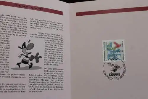 Deutschland 1999; Jahressammlung-ETB: EXPO2000 Hannover, MiNr. 2042, bitte lesen