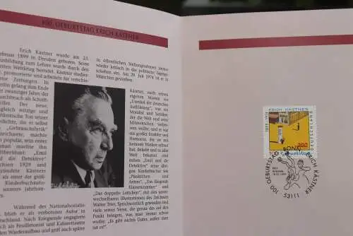 Deutschland 1999; Jahressammlung-ETB: Erich Kästner, MiNr. 2035; bitte lesen