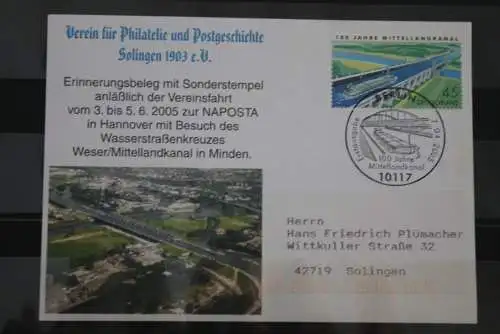 Deutschland; Karte mit SST Mittellandkanal, 2005