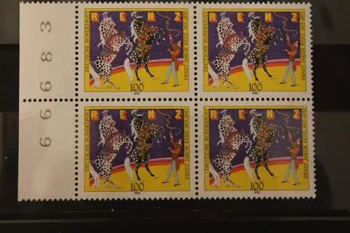 Deutschland 1992,  Zirkus, Bogen-Nr.,  MiNr. 1600, MNH