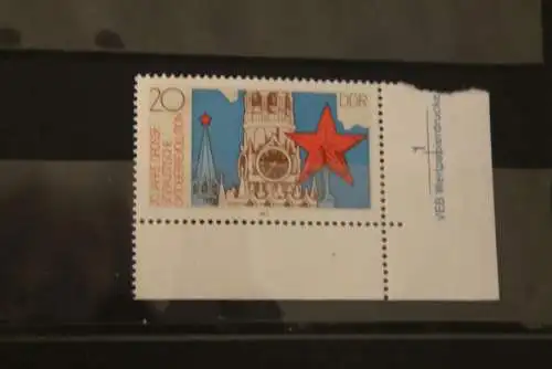 DDR 1987; Oktoberrevolution; 20 Pf. ER mit Druckvermerk, MiNr. 3131, MNH