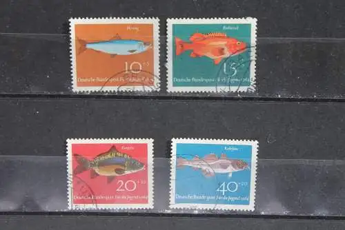 Deutschland, BRD, Fische, MiNr. 412-15, gebraucht