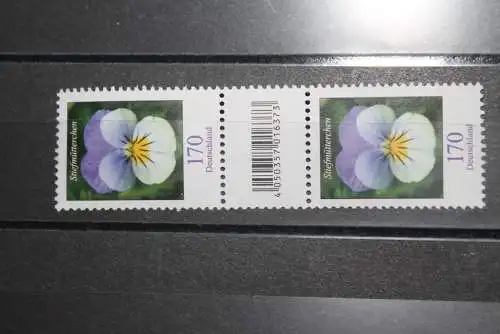 Deutschland, Freimarke: Blumen; senkrechtes Paar mit EAN; 170 Cent, MNH