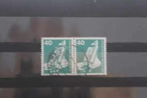 Deutschland 1975, Freimarken Industrie und Technik, waagerechtes Paar; 40 Pf, MiNr. 850, gestempelt