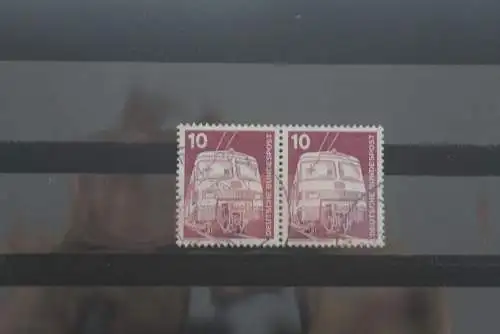 Deutschland 1975, Freimarken Industrie und Technik, waagerechtes Paar; 10 Pf, MiNr. 847, gestempelt