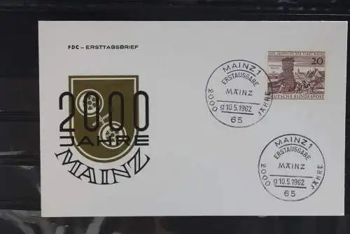 Deutschland 1962,  FDC 2000 Jahre Mainz, MiNr. 375