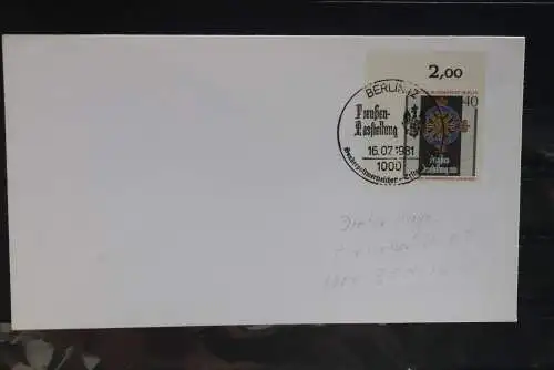 Berlin 1981; FDC: Preußen - Ausstellung, MiNr. 648