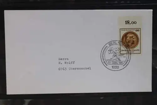 Berlin 1981; FDC: Adalbert von Chamisso, MiNr. 638