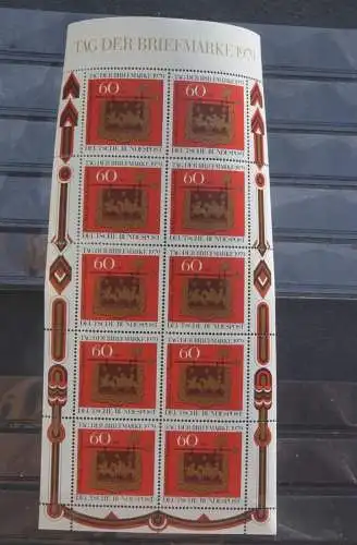 Deutschland 1979; Kleinbogen Tag der Briefmarke; MiNr. 1023, MNH