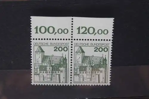 Deutschland; Freimarken: Burgen und Schlösser; MiNr.  920, waagerechtes Paar,  MNH