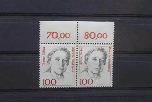 Deutschland; Freimarken: Frauen; MiNr. 1390, waagerechtes Paar, MNH