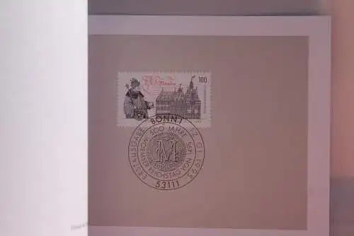 Ministerkarte zum Ausgabeanlaß: "Wormser Reichstag", 12. Jan. 1995; MiNr. 1773