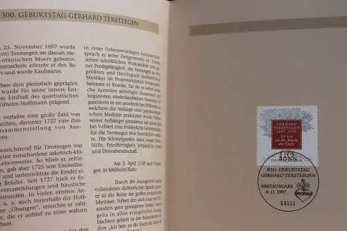 Deutschland 1997; Jahressammlung-ETB: Tersteegen; MiNr. 1961; bitte lesen