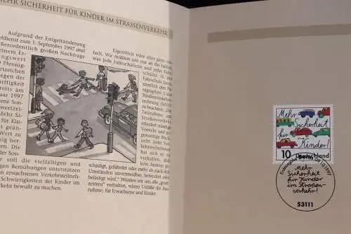 Deutschland 1997; Jahressammlung-ETB:  Straßenverkehr; MiNr. 1954; bitte lesen