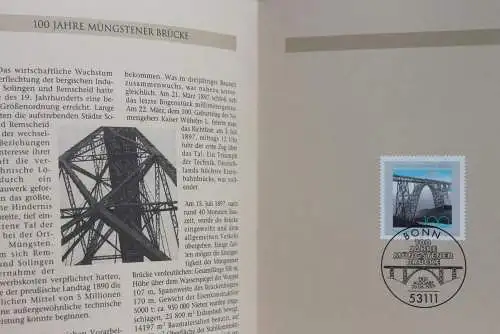 Deutschland 1997; Jahressammlung-ETB: Müngstener Brücke; MiNr. 1931; bitte lesen