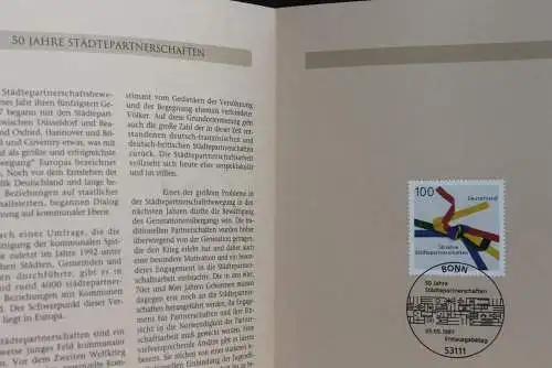 Deutschland 1997; Jahressammlung-ETB: Städtepartnerschaften, MiNr. 1917; bitte lesen