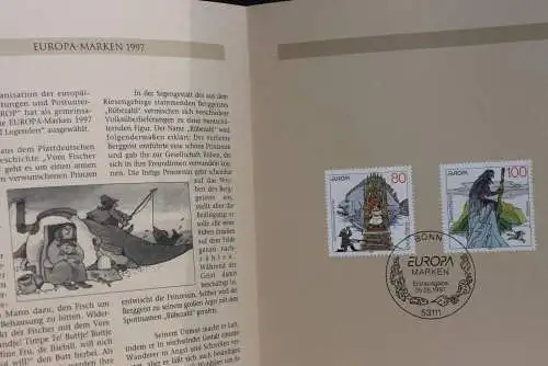 Deutschland 1997; Jahressammlung-ETB: EUROPA-Marken 1997, MiNr. 1915-16; bitte lesen