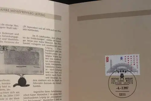 Deutschland 1997; Jahressammlung-ETB: Leipziger Messe, MiNr. 1905; bitte lesen