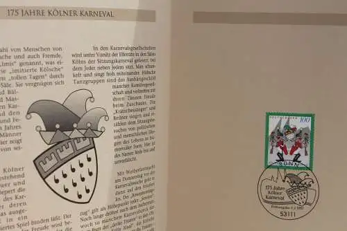 Deutschland 1997; Jahressammlung-ETB: Kölner Karneval, MiNr. 1903; bitte lesen