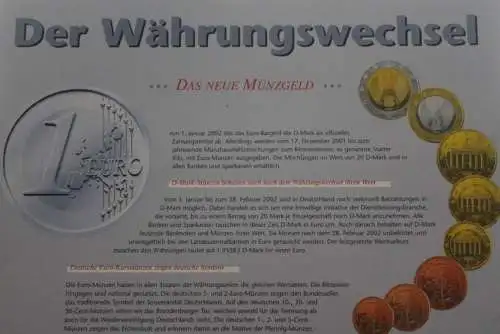 Deutschland Jahresset der Deutsche POST: Kursmünzensatz 1999, Münze Stuttgart, F, Stempelglanz, stg,lesen