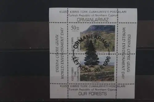 Zypern, türk. besetzt, 1996, Block Naturschutz, Ersttagsstempel