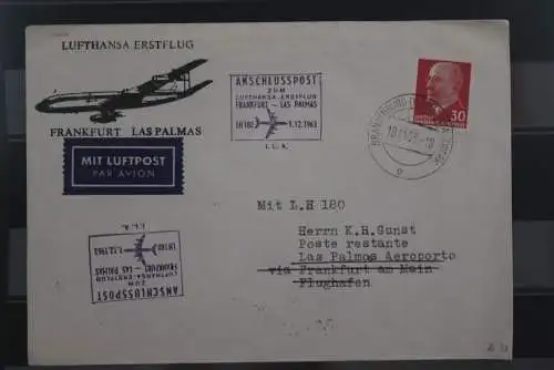 Deutschland 1963; Anschlußflug zum LH-Erstflug Ffm.-Las Palmas mit LH 180