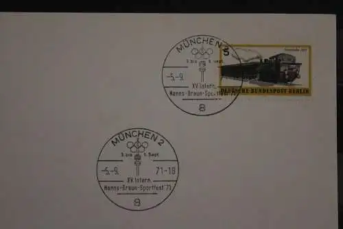 Deutschland 1971; Sonderstempel München Hanns-Braun-Sportfest