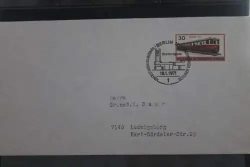 Berlin 1971, FDC Berliner Verkehrsmittel, MiNr. 382