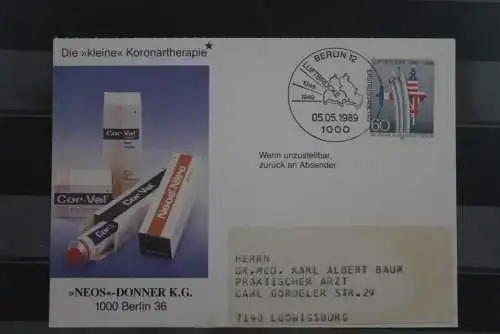 Berlin 1989, FDC-Karte Blockade, Luftbrücke, MiNr. 842