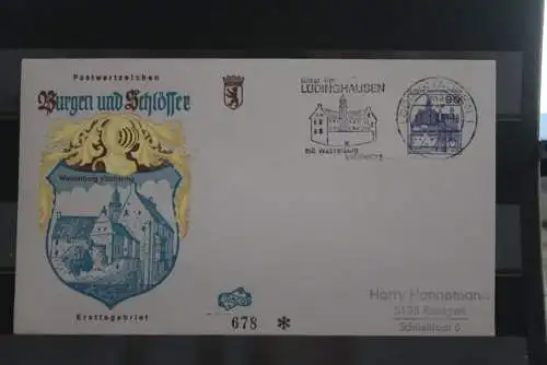 Berlin 1978, FDC Burgen und Schlösser, 90 Pf., MiNr. 588, sehr seltener Orts-EST