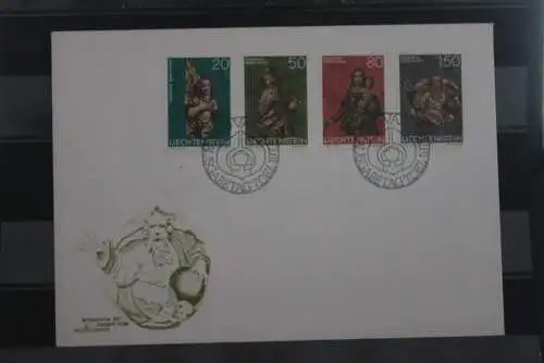 Liechtenstein, FDC Weihnachten 1977, MiNr. 688-91