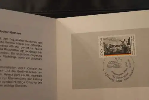 Deutschland, Grußkarte der POST 1994; Motiv Grenzöffnung Obersuhl, ESST Bonn, MiNr. 1769