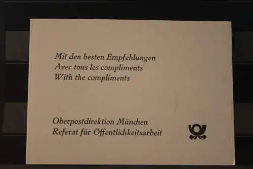 Deutschland, Grußkarte der OPD München 1979; Europa-Parlament Direktwahl, ESST, MiNr. 1002