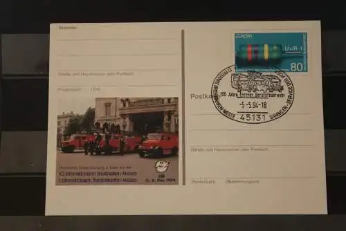 Deutschland 1994; Intern. Briefmarkenmesse Essen, Feuerwehr, EUROPA-Marke, ESST