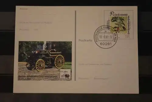 Deutschland 2001; PSo 74; Berliner Briefmarkentage; Berliner Feuerwehr; EST
