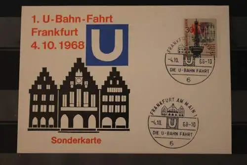 Deutschland 1968; 1. U-Bahn-Fahrt Frankfurt