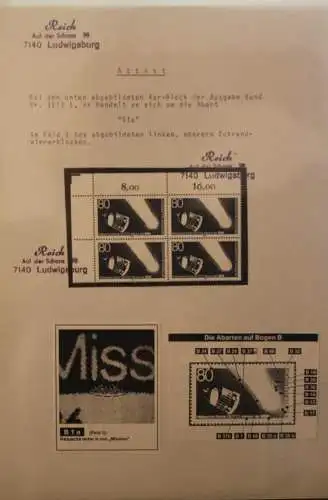 Deutschland 1986; Halleyscher Komet GIOTTO-Mission der ESA; MiNr. 1273; Zylinderretuschen B1a ; MNH