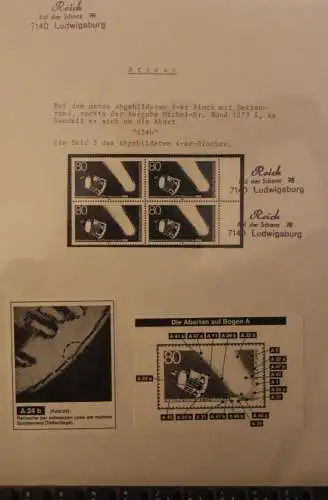 Deutschland 1986; Halleyscher Komet GIOTTO-Mission der ESA; MiNr. 1273; Zylinderretusche  A24b, MNH