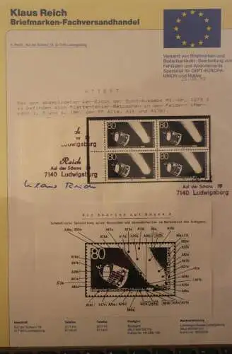 Deutschland 1986; Halleyscher Komet GIOTTO-Mission der ESA; MiNr. 1273; Zylinderretusche  A11a,A16 und A17a, MNH