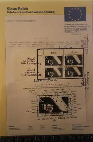 Deutschland 1986; Halleyscher Komet GIOTTO-Mission der ESA; MiNr. 1273; Zylinderretusche A1a und A6a , MNH