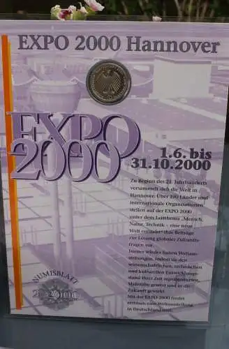 Deutschland Numisblatt  2/2000 "EXPO 2000 Hannover"