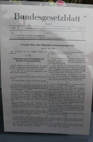 Deutschland Numisblatt 3/2001 "50 Jahre Bundesverfassungsgericht" mit Beiblatt !