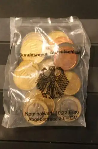 Bundesrepublik Deutschland, Starterkit; Münze Stuttgart, F, ungeöffnet