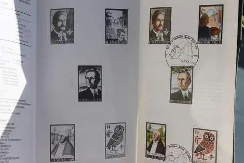 Belgien 1981; Ankündigungsblatt mit Schwarzdruck und Marke und ESST: Kultur, Deutsche  Ausg.