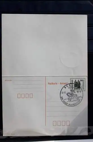 DDR 1990, Ganzsache P 108 F / A; Wertstempel Bauten; gebraucht