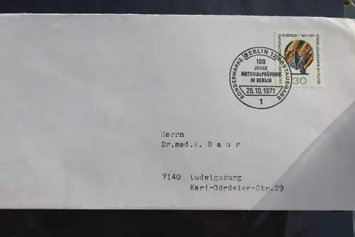 Berlin 1971, FDC Materialprüfung; MiNr. 416